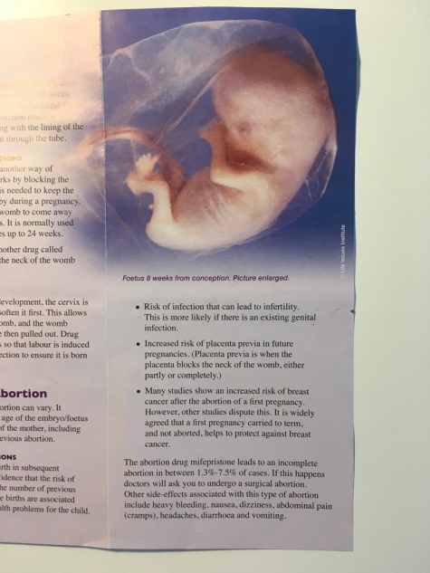 abortion leaflet